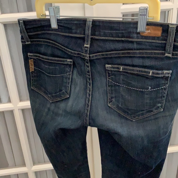 Paige Skyline Ankle Peg dark wash stretch jeans - Picture 6 of 17